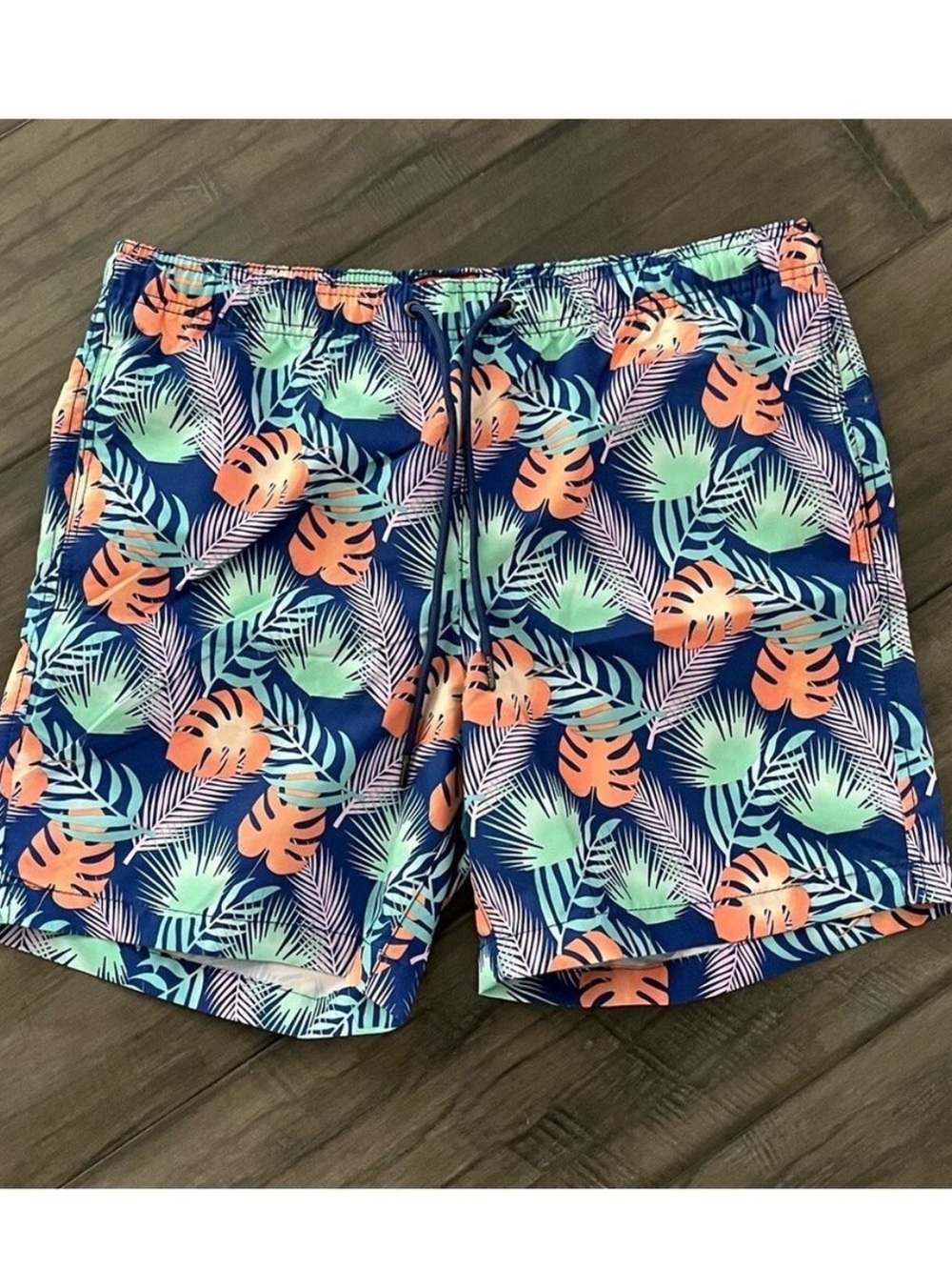 Party Sharks Palm Leaf Swim Shorts - Size Large
